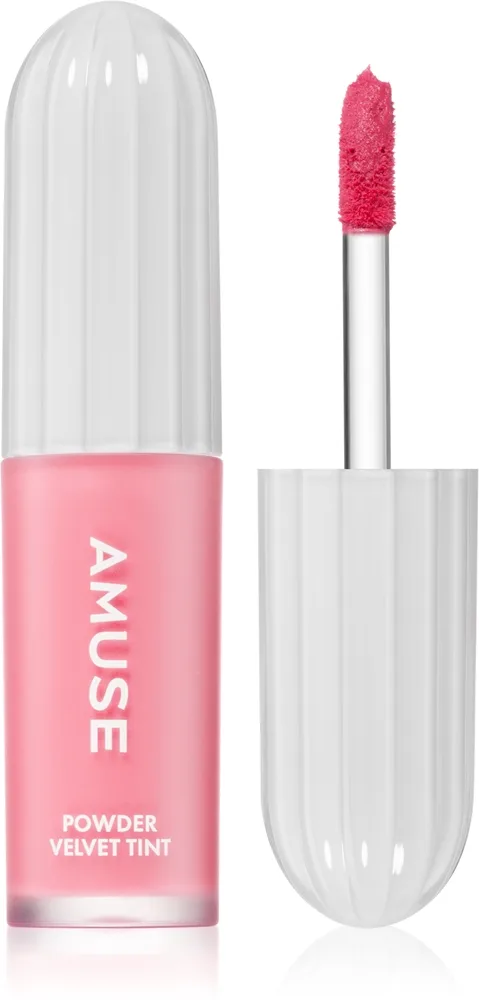 AMUSE Powder Velvet Tint Långvarig flytande läppstift med matt effekt Skugga 01 Rare Peach 3.3 g