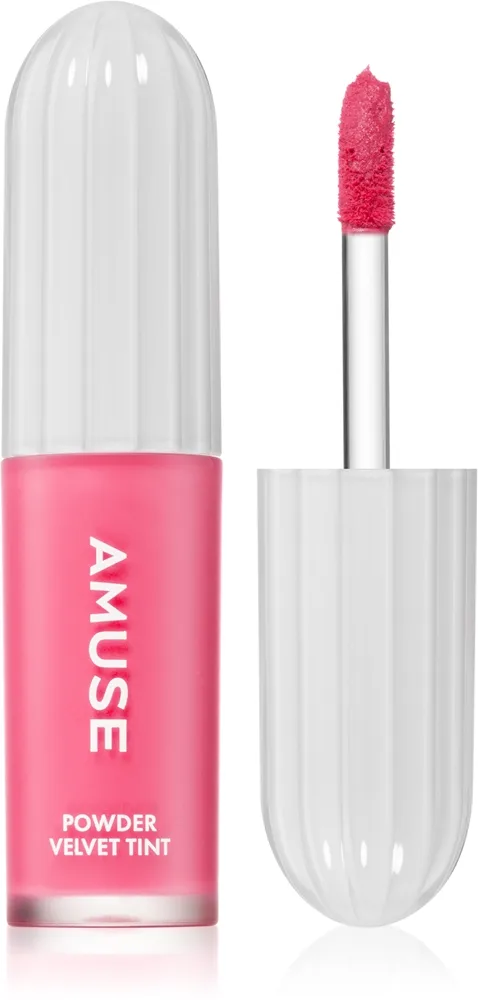 AMUSE Powder Velvet Tint Långvarig flytande läppstift med matt effekt Skugga 02 Peanut Coral 3.3 g