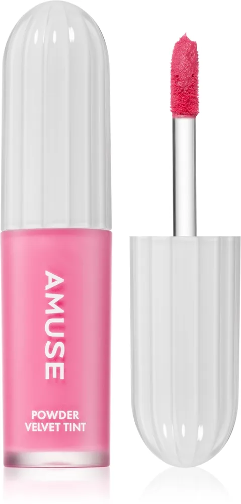 AMUSE Powder Velvet Tint Långvarig flytande läppstift med matt effekt Skugga 07 Salty Grape 3.3 g