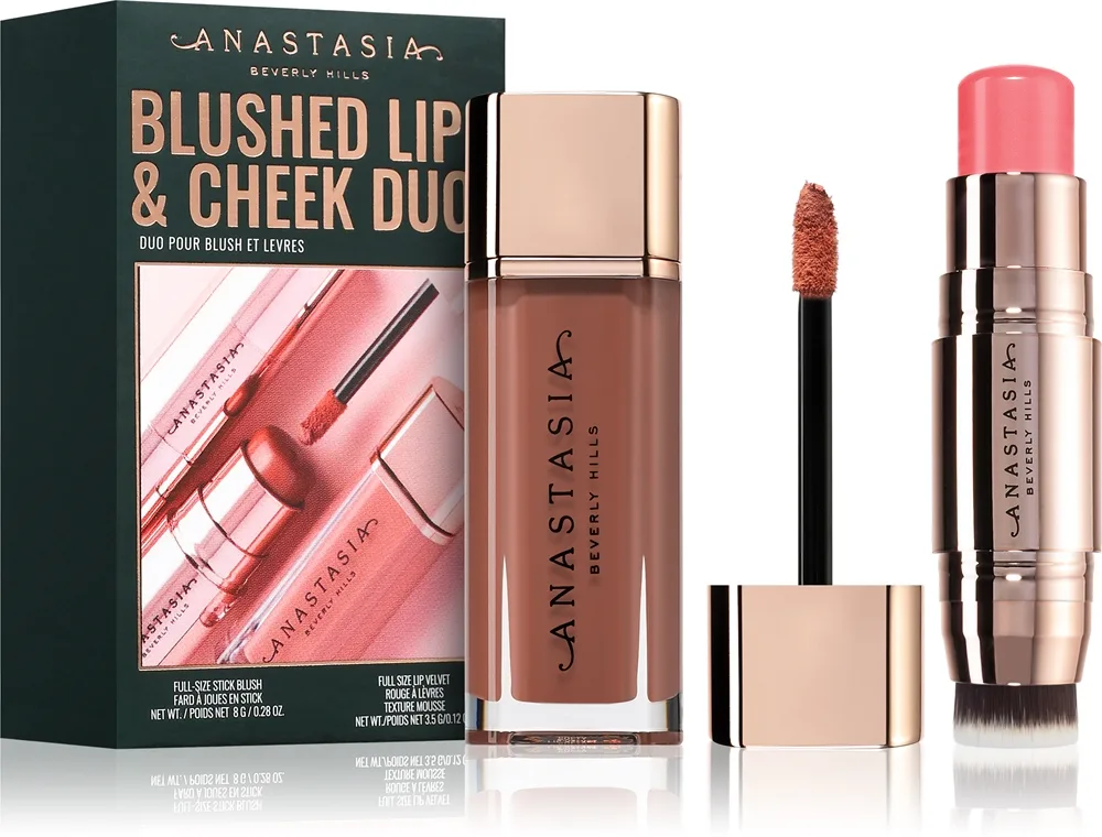 Anastasia Beverly Hills Blushed Lip & Cheek Duo Presentförpackning för läppar och kinder