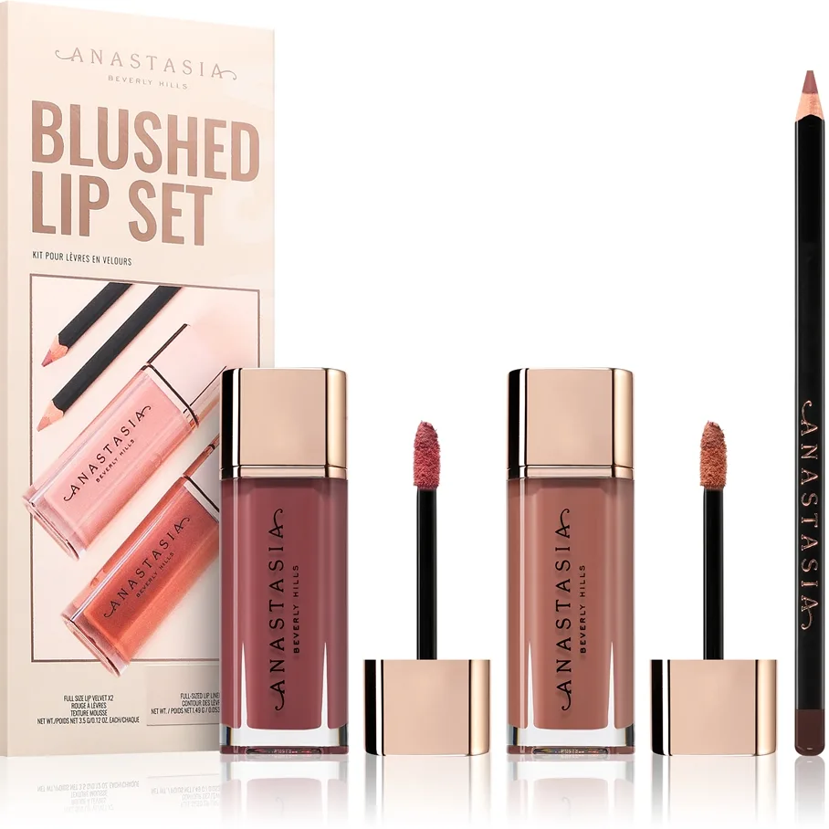 Anastasia Beverly Hills Blushed Lip Set Presentförpackning för läppar