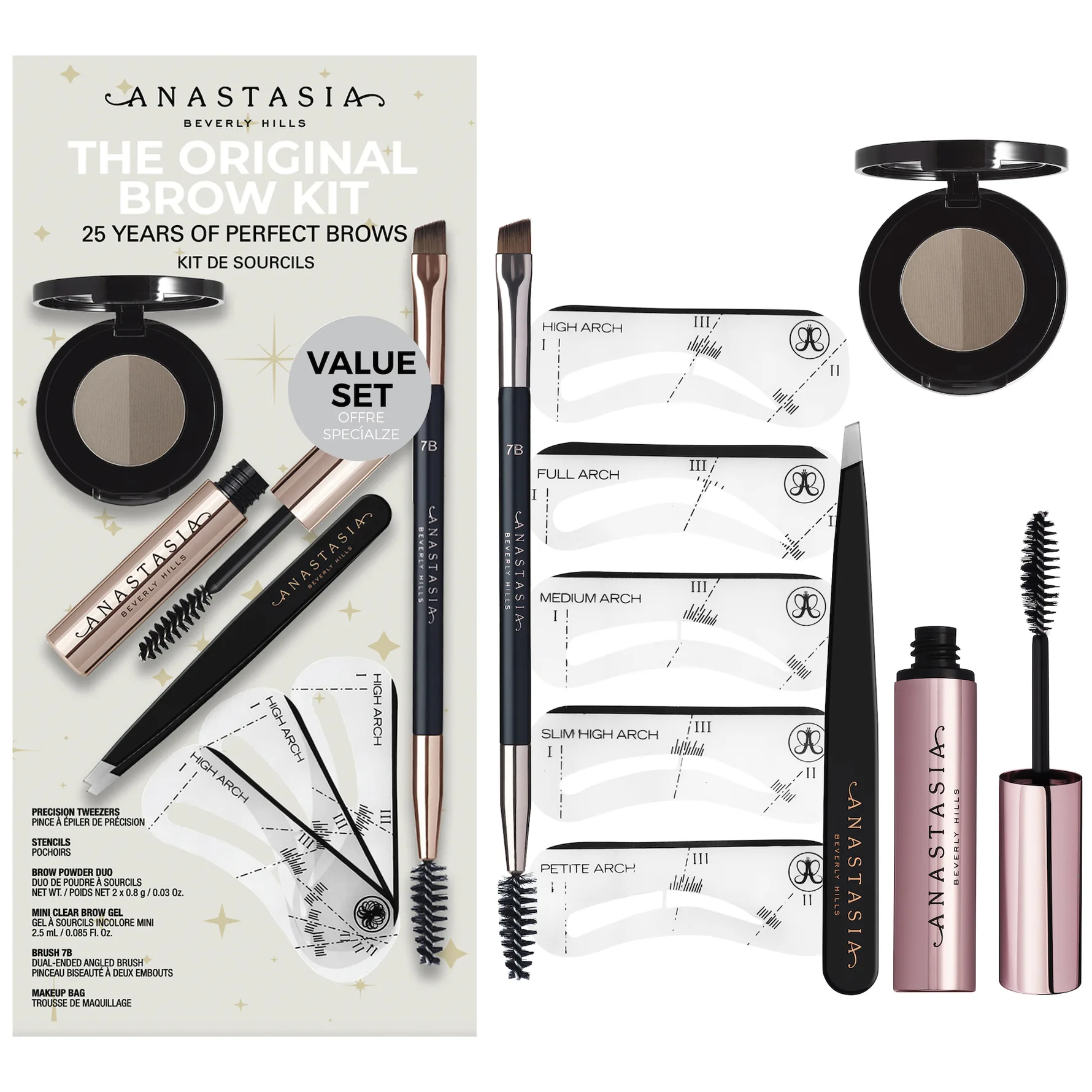 Anastasia Beverly Hills OG Brow Kit Presentförpackning Skugga Medium Brown