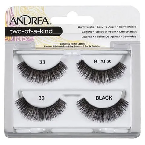 Andrea Two-Of-A-Kind Lashes Black 33 2 stk.