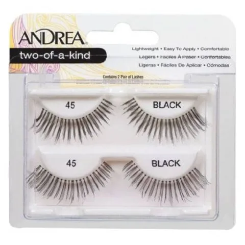 Andrea Two-Of-A-Kind Lashes Black 45 2 stk.