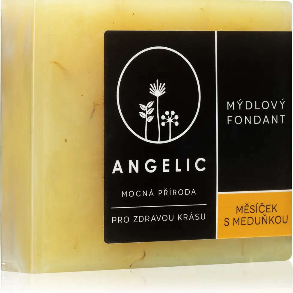 Angelic Soap fondant Calendula & Lemon balm Extra mjuk naturlig tvål 105 g