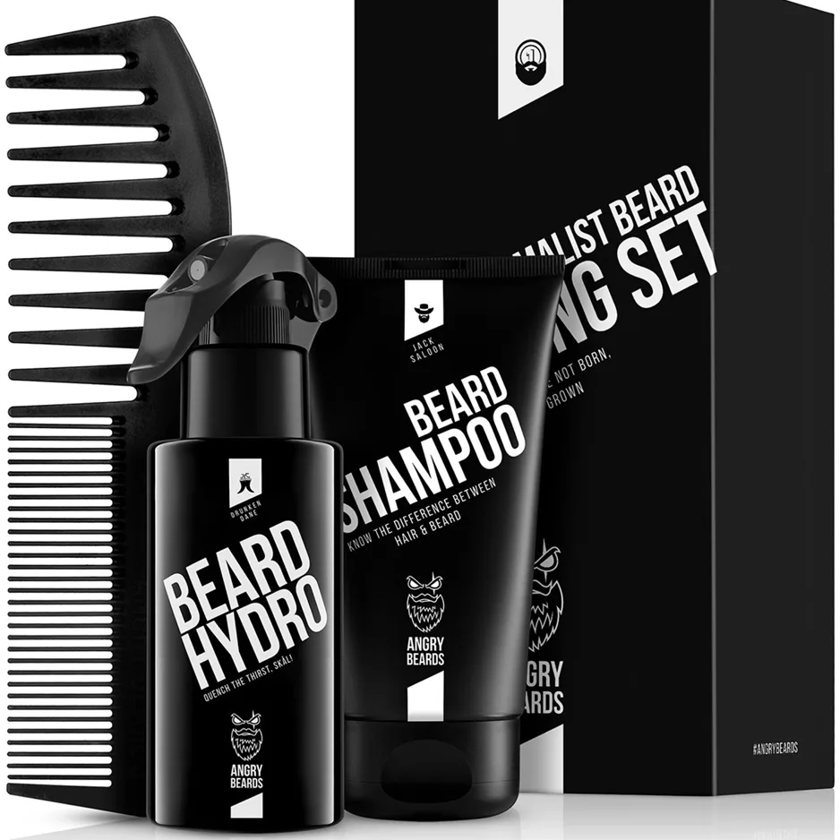 Angry Beards Minimalist Grooming Set Set för skägg