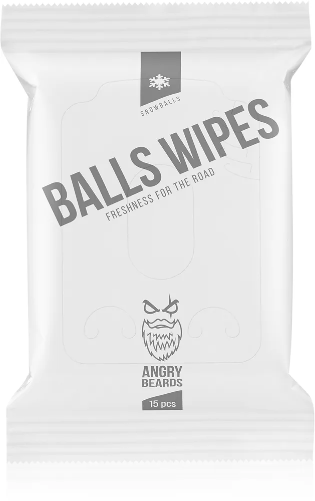 Angry Beards SnowBalls BallsWipes Intima rengöringsservetter 15 st.