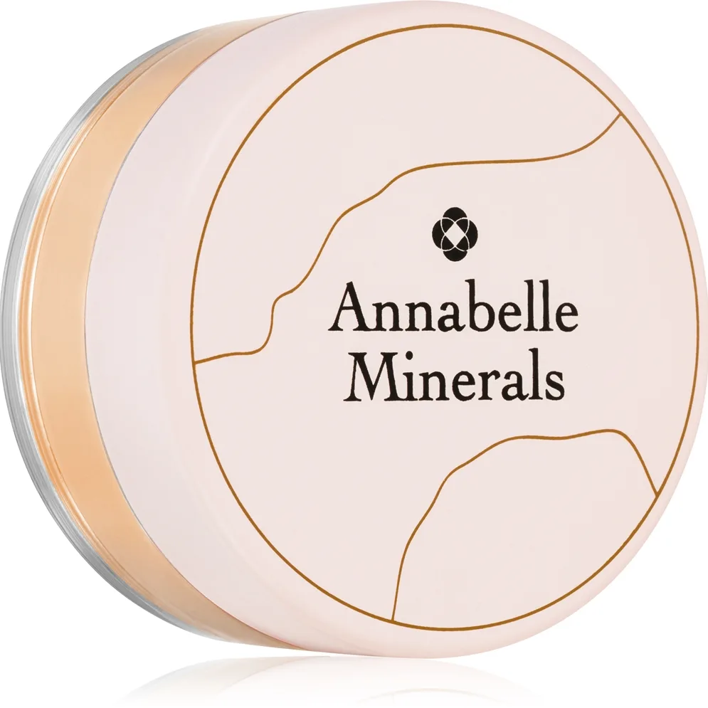 Annabelle Minerals Radiant Mineral Foundation Mineralpudder foundation med lysende effekt Skygge Golden Sand 4 g