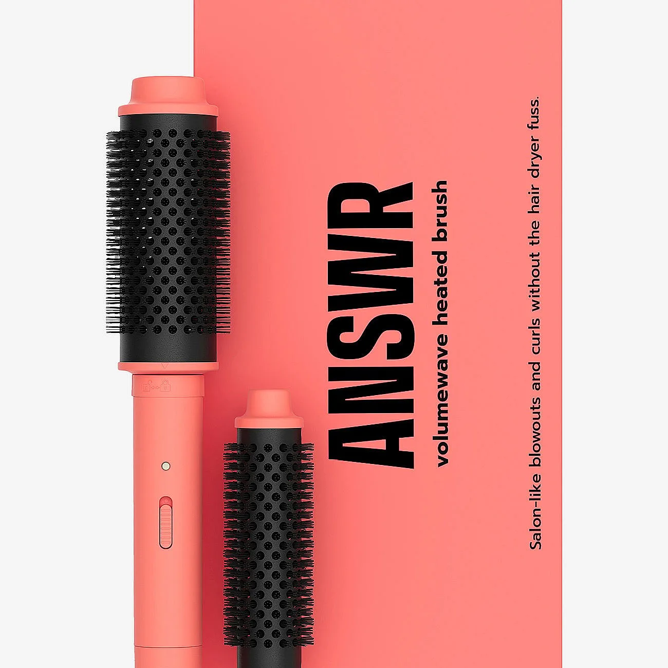 ANSWR Answr Volumewave Heated Brush - Orange - ONE SIZE