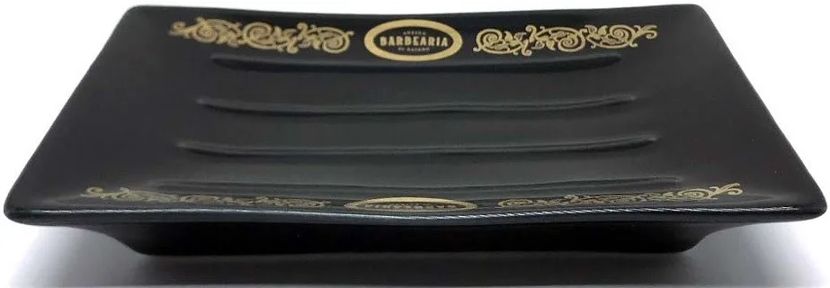 Antiga Barbearia de Bairro Premium Porcelain Soap Dish