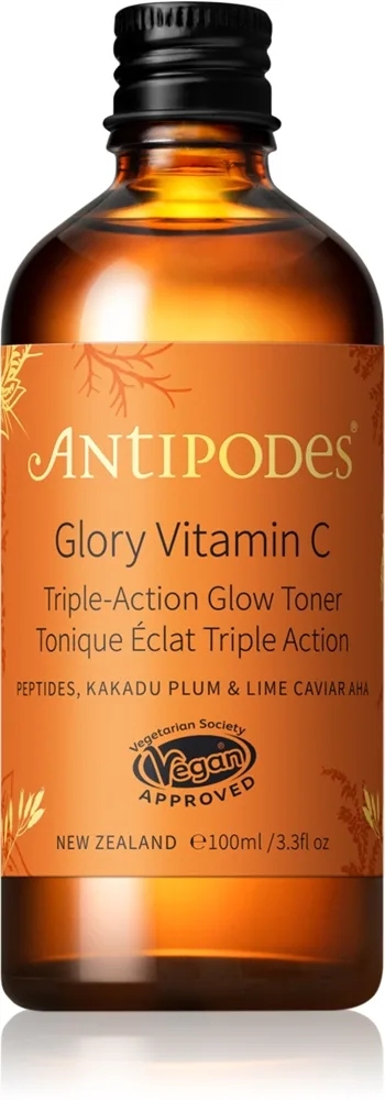 Antipodes Glory Vitamin C Triple-Action Glow Toner Klargörande toner för jämn hudton 100 ml