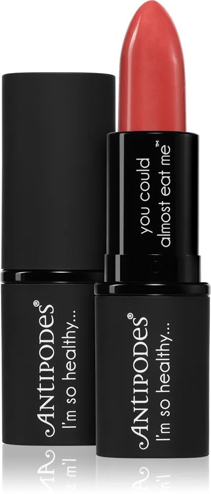 Antipodes Moisture-Boost Natural Lipstick Nærende læbestift Skygge Dusky Sound Pink 4 g