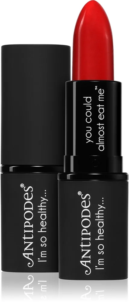 Antipodes Moisture-Boost Natural Lipstick Nærende læbestift Skygge Forest Berry Red 4 g