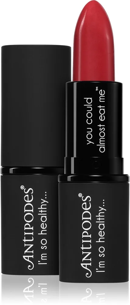 Antipodes Moisture-Boost Natural Lipstick Nærende læbestift Skygge Remarkably Red 4 g