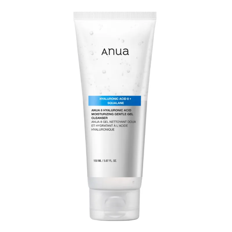 Anua 8 Hyaluronic Acid Moisturizing Gentle Gel Cleanser - 150 ml.