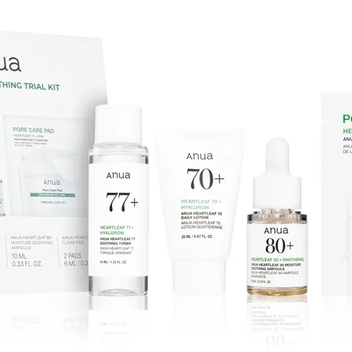 Anua Heartleaf Soothing Trial Kit Presentförpackning med lindrande effekt