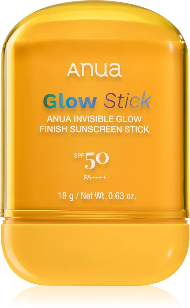 Anua Invisible Glow Finish Sunscreen Stick Skyddande fuktgivande stift med uppljusande effekt SPF 50 18 g