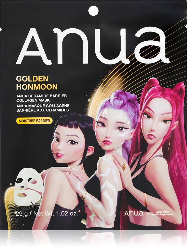 Anua K-Pop Demon Hunters Ceramide Barrier Collagen Mask Mjukgörande arkmask Med gel-textur 29 g