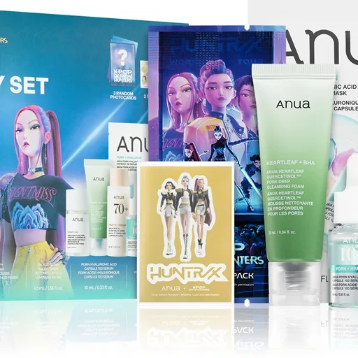 Anua K-Pop Demon Hunters Glow Skin Discovery Set Presentförpackning med uppljusande effekt