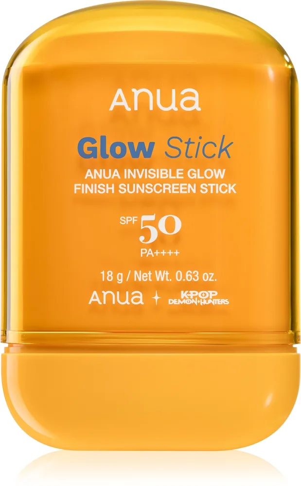 Anua K-Pop Demon Hunters Invisible Glow Finish Sunscreen Skyddande fuktgivande stift med uppljusande effekt SPF 50 18 g