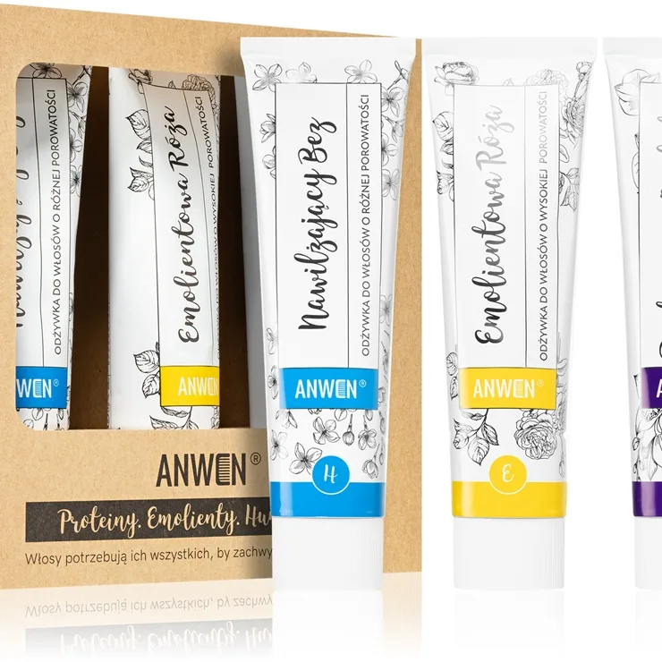 Anwen Proteins . Emollients . Humectants Balsam för dagligt bruk Ekonomiförpackning 3 x100 ml High porosity