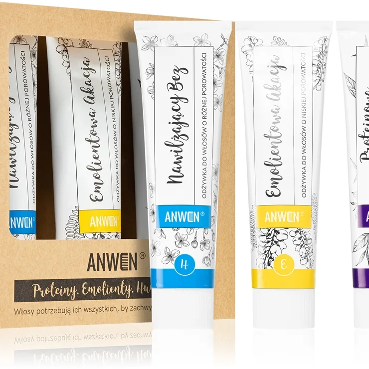 Anwen Proteins . Emollients . Humectants Hårbalsam Ekonomiförpackning 3 x 100 ml Low porosity
