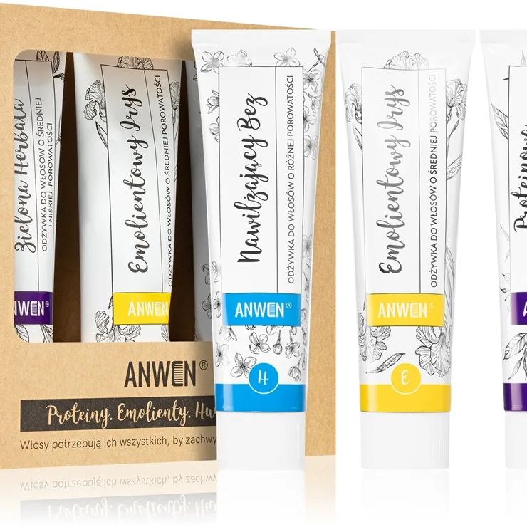 Anwen Proteins . Emollients . Humectants Hårbalsam Ekonomiförpackning 3 x 100 ml Medium Porosity