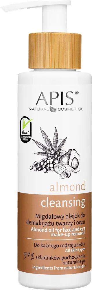 Apis Natural Cosmetics Almond Rensende olie makeupfjerner 150 ml
