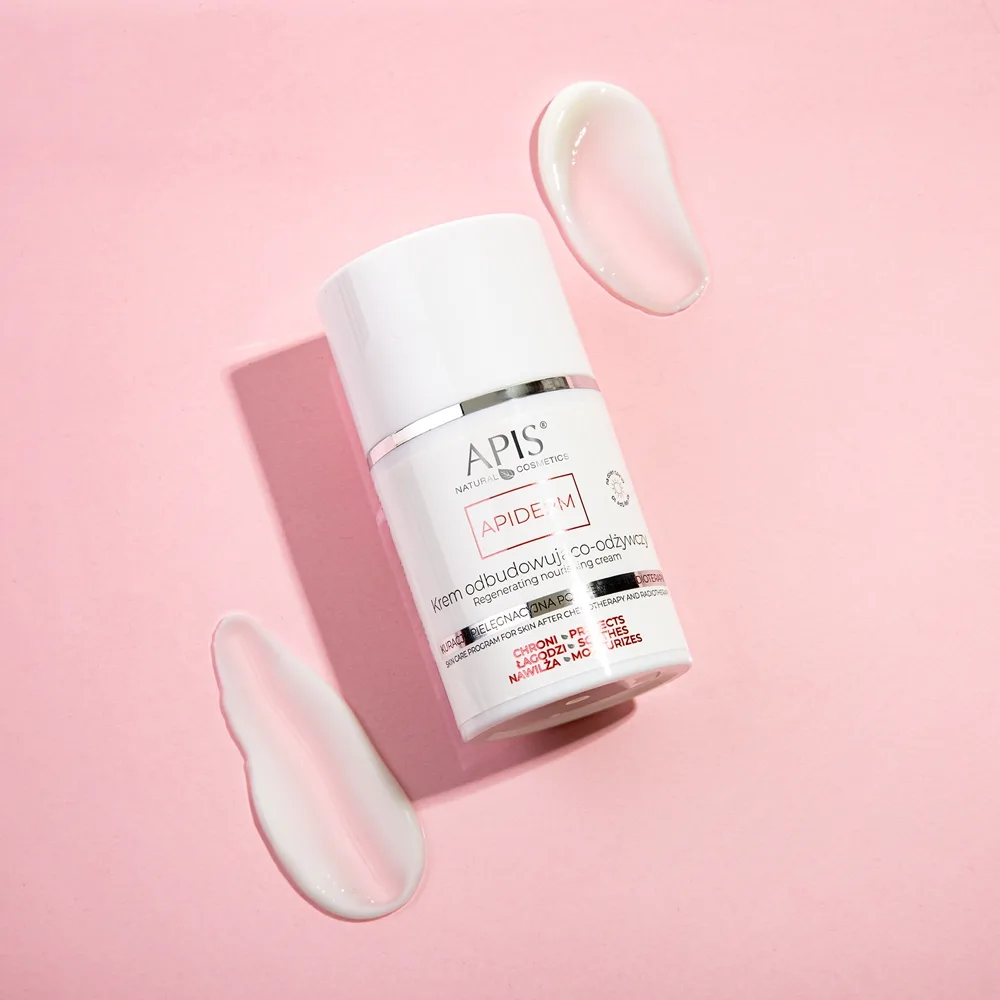 Apis Natural Cosmetics Apiderm Dagcreme til genopbygning og næring af huden SPF 10 50 ml