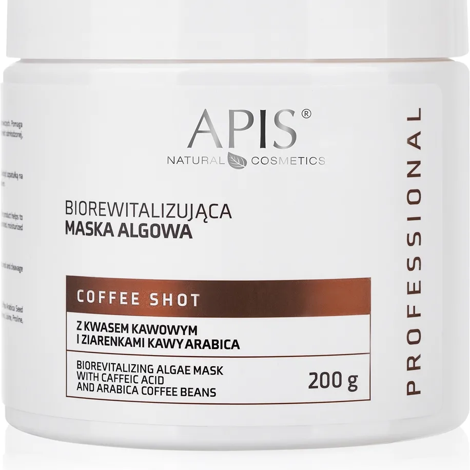 Apis Natural Cosmetics Coffee Shot elävöittävä naamio sisältää kahviuutteita 200 g