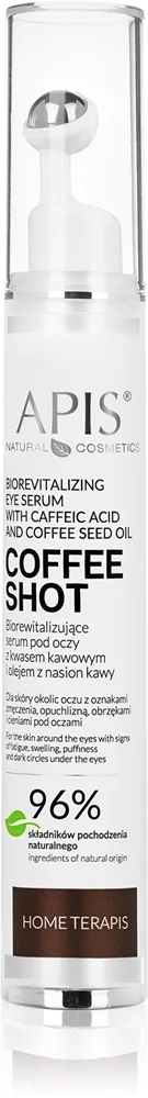 Apis Natural Cosmetics Coffee Shot kirkastava silmänympärysseerumi sisältää kahviuutteita 10 ml