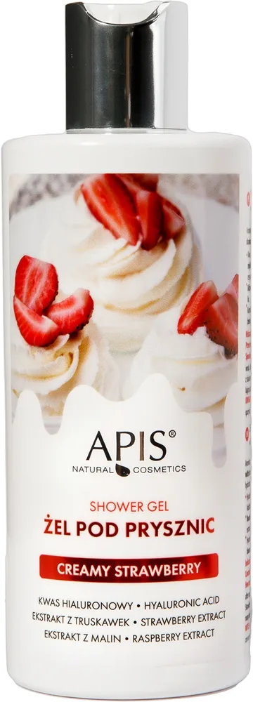 Apis Natural Cosmetics Creamy Strawberry Fuktgivande duschgel 300 ml