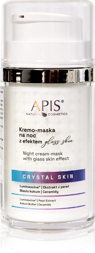 Apis Natural Cosmetics Crystal Skin yövoidenaamio kirkastamaan ja kosteuttamaan 50 ml