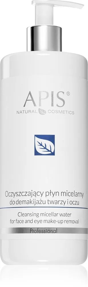 Apis Natural Cosmetics Make-Up Removal Rengörande och s minkborttagande micellärt vatten 500 ml