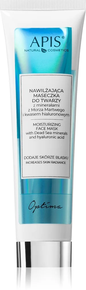 Apis Natural Cosmetics Optima Fugtende ansigtsmaske med mineraler fra det døde hav 100 ml