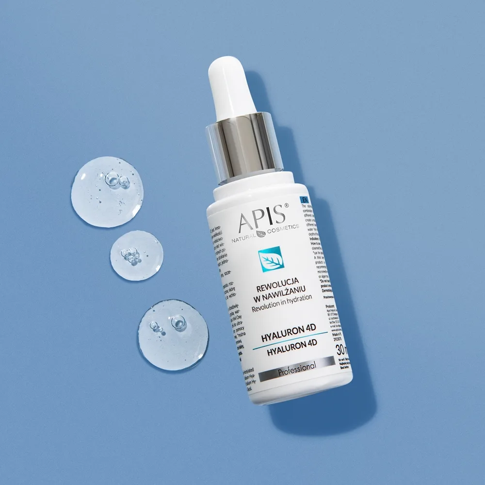 Apis Natural Cosmetics Revolution In Hydration Hyaluron 4D Hyaluron serum Til tør og dehydreret hud 30 ml
