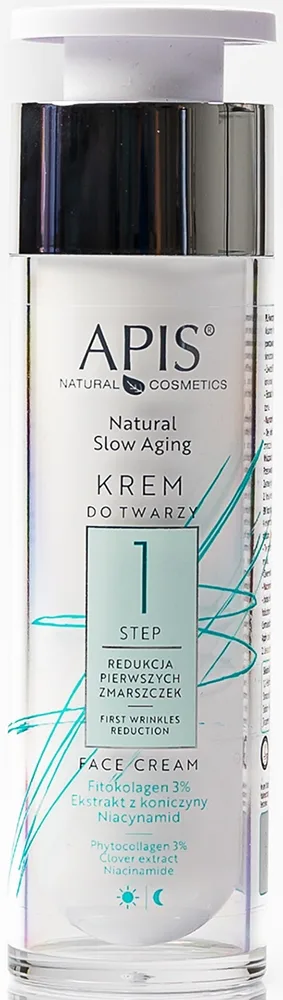 Apis Natural Cosmetics Slow Aging Step 1 Fuktgivande kräm För de första rynkorna 50 ml
