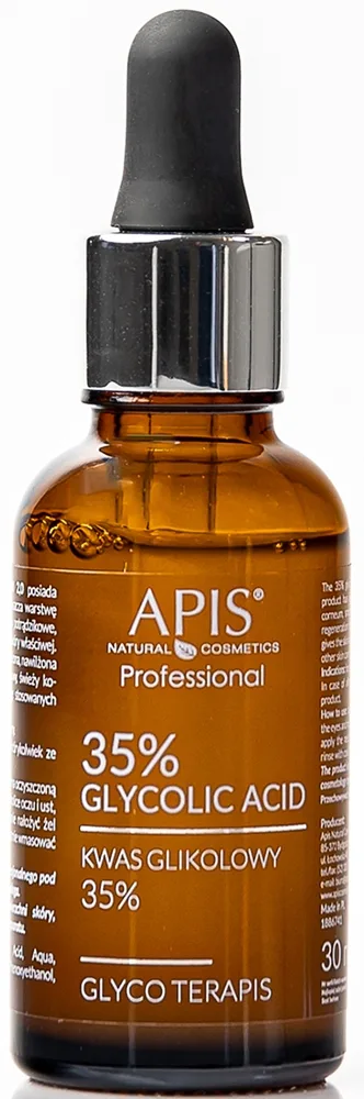 Apis Natural Cosmetics TerApis 35% Glycolic Acid utslätade exfolierande serum För regenerering och hudförnyelse 30 ml