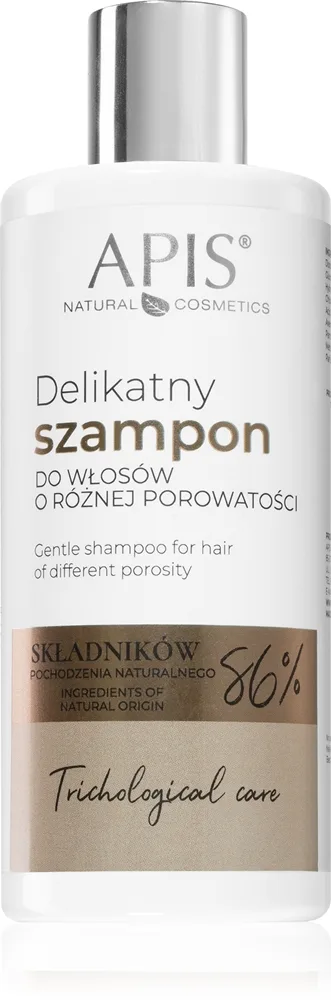 Apis Natural Cosmetics Trichological Care hellävarainen shampoo kaikille hiustyypeille 300 ml