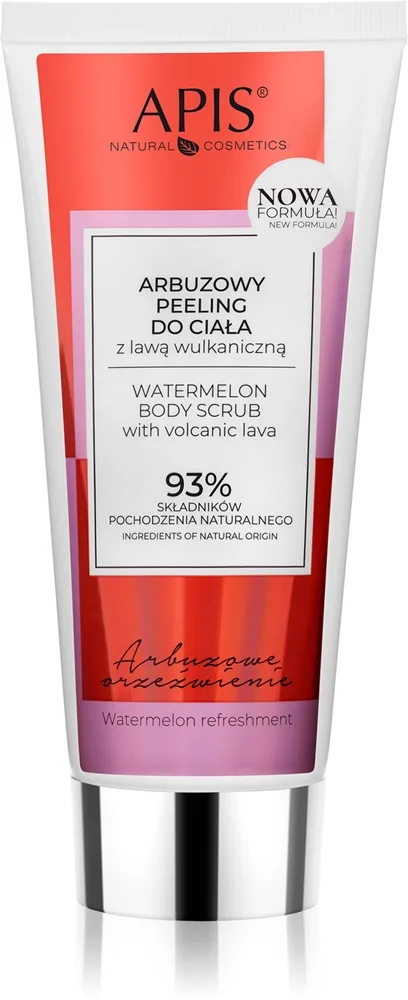 Apis Natural Cosmetics Watermelon Refreshment vartalokuorinta with volcanic lava 200 ml