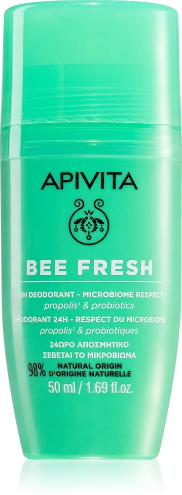 Apivita Bee Fresh Deodorant Roll-On Deodorant mod overdreven svedtendens og ubehagelig lugt 50 ml