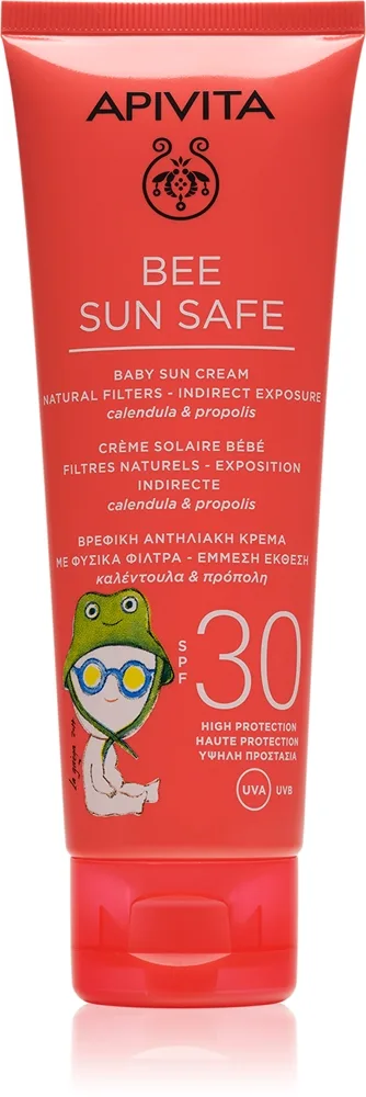 Apivita Bee Sun Safe Baby Sun Cream SPF30 Solskydd för barn SPF 30 100 ml