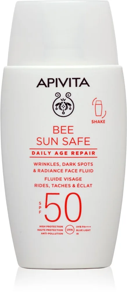 Apivita Bee Sun Safe Daily Age Repair Fluid SPF50 Beskyttende væske mod rynker SPF 50 50 ml