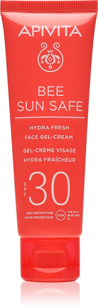 Apivita Bee Sun Safe Hydra Fresh Face Gel-Cream SPF30 Fugtgivende gelcreme SPF 30 50 ml