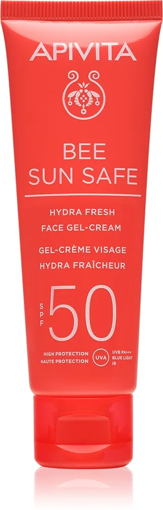 Apivita Bee Sun Safe Hydra Fresh Face Gel-Cream SPF50 Fugtgivende gelcreme SPF 50 50 ml