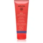 Apivita Bee Sun Safe Hydra Fresh Milk SPF50 Sol-lotion för ansikte och kropp SPF 50 200 ml