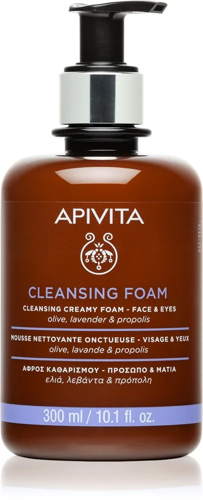 Apivita Cleansing Foam Face & Eyes voidemainen puhdistusvaahto kasvoille ja silmiin 75 ml
