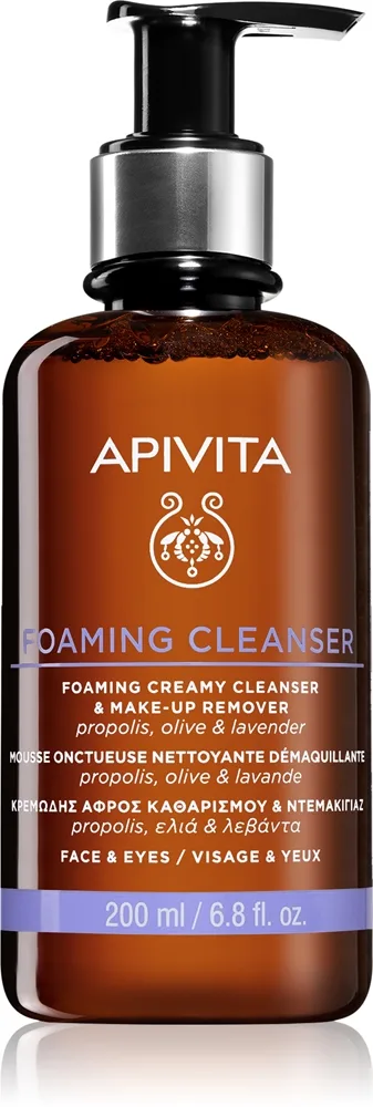 Apivita Cleansing Foaming Cleanser Milt rengörande skum 200 ml