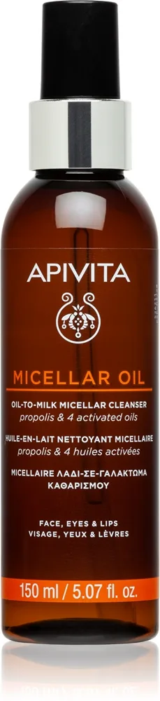 Apivita Cleansing Micellar Oil Rensende olie makeupfjerner 150 ml