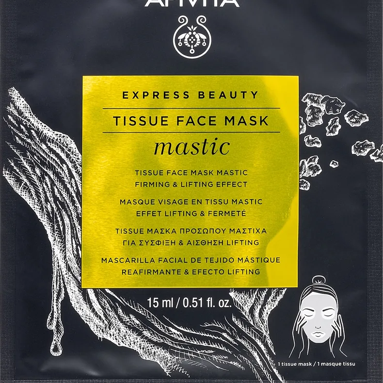 Apivita Express Beauty Lifting Tissue Face Mask Mastic Løftende stofmaske 15 ml